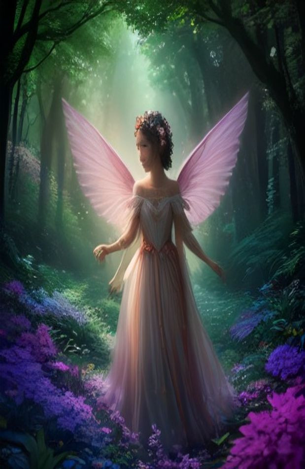 HD Fairy AI Wallpaper