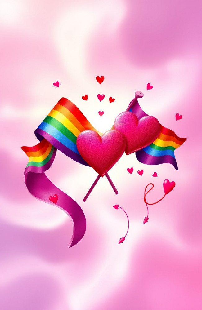 Lesbian Aesthetic Pride AI Wallpaper