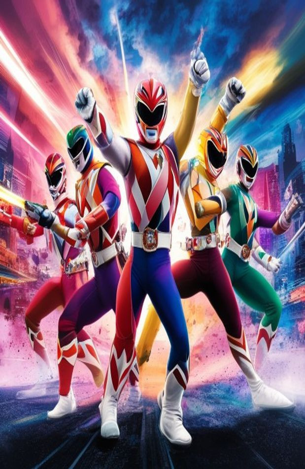 Power Rangers AI Wallpaper