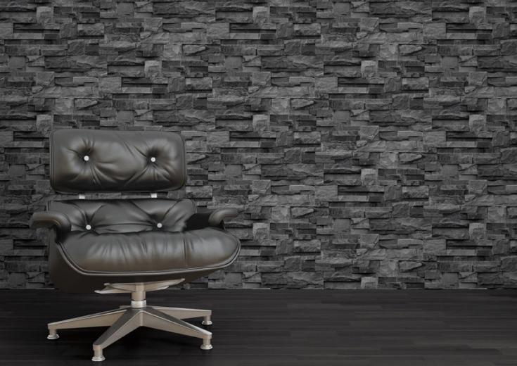 Free download room 3D wallpaper stone brick design background wall