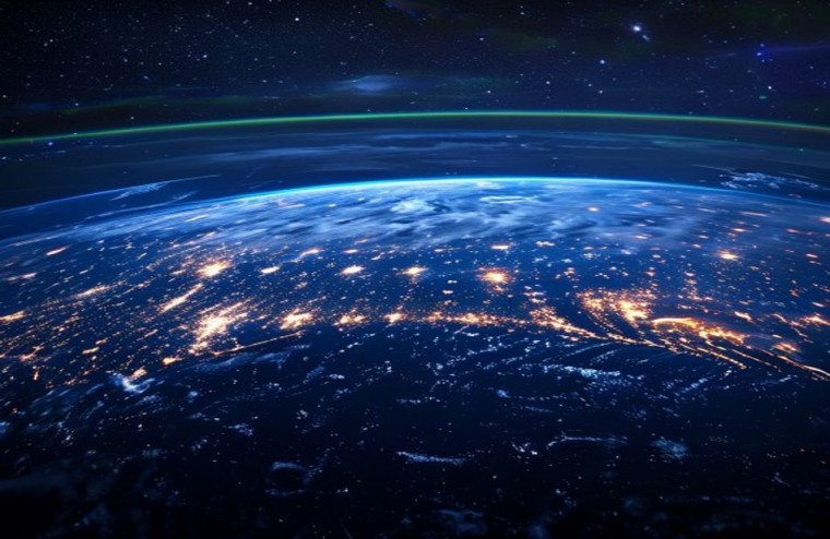 Earth At Night AI Wallpaper HD
