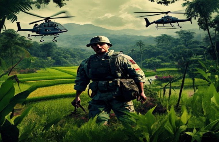 Vietnam War AI Wallpaper HD