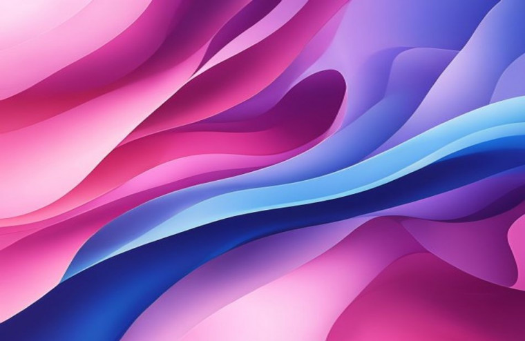 Pink Purple And Blue AI Wallpaper