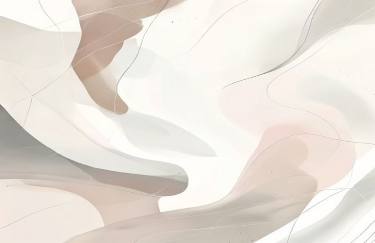 White Abstract AI Wallpaper