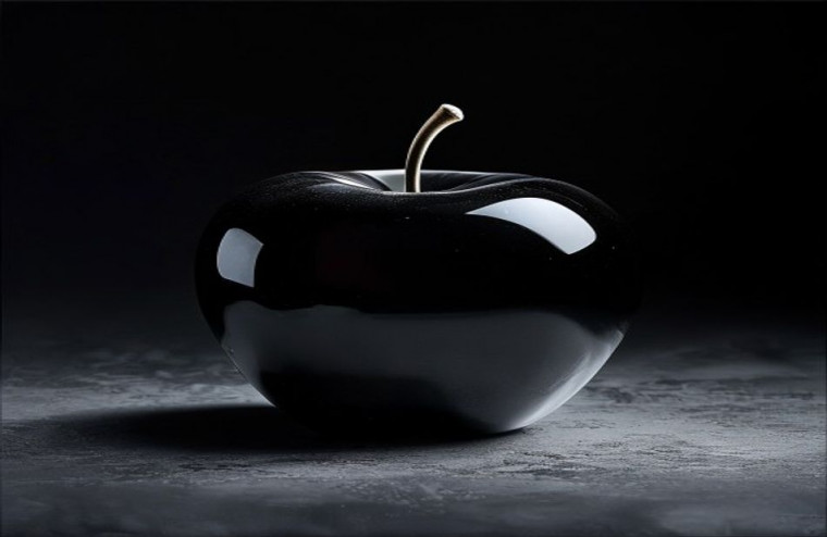 Black Apple AI Wallpaper
