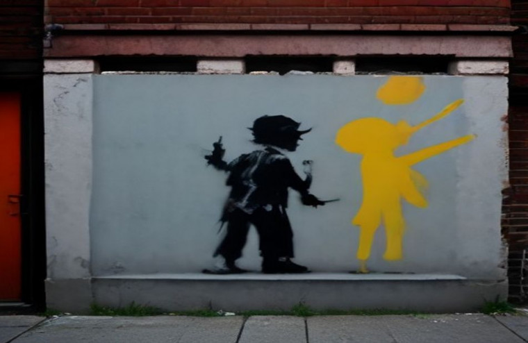 Banksy HD AI Wallpaper