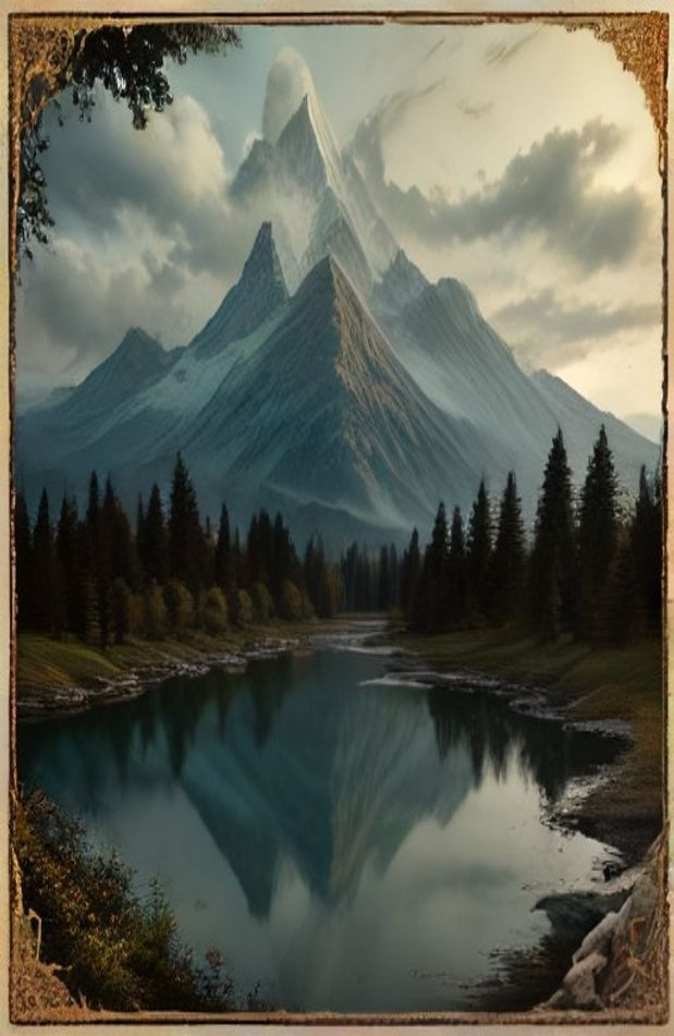 Map Of Middle Earth AI Wallpaper