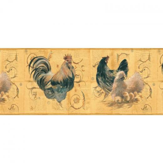 Free download Home KITCHEN ROOSTER HEN Wallpaper Border [900x500] for