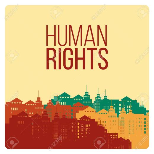 Free download Human Rights Design Over Yellow Color Background Royalty