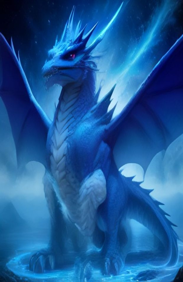 Blue Eyes White Dragon AI Wallpaper