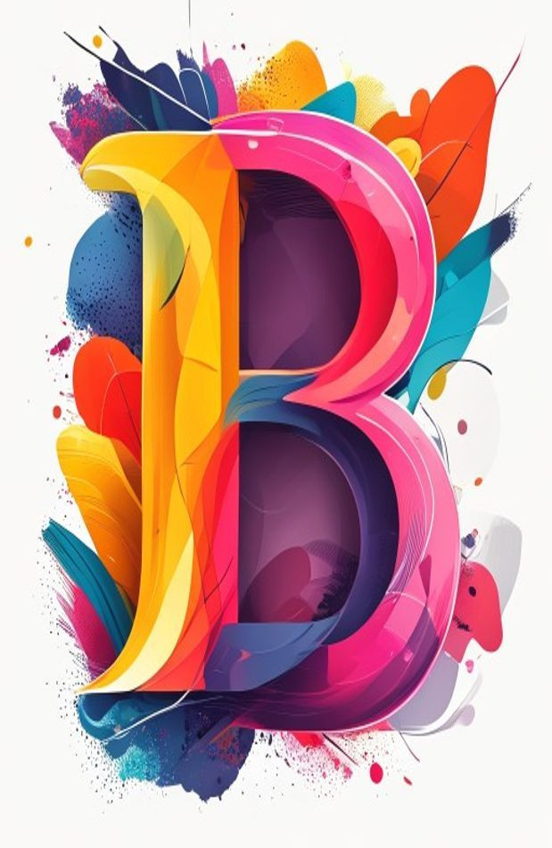 Letter B AI Wallpaper