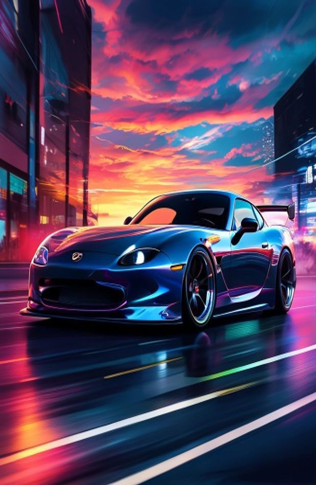 Mazda Rx7 AI Wallpaper