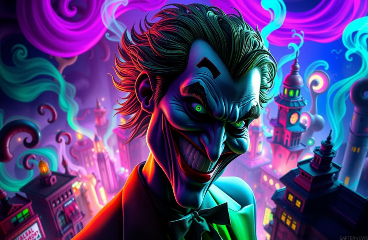 Joker 3d AI Wallpaper