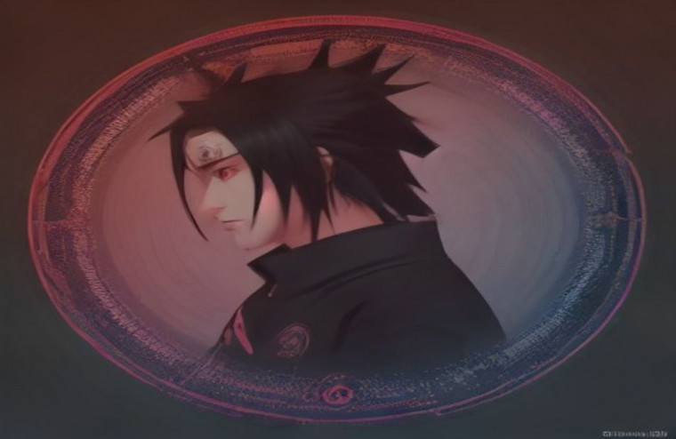 Uchiha Symbol AI Wallpaper