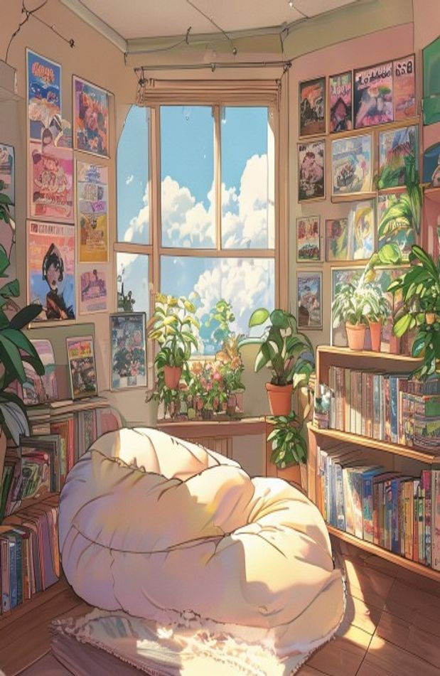 Room Anime AI Wallpaper