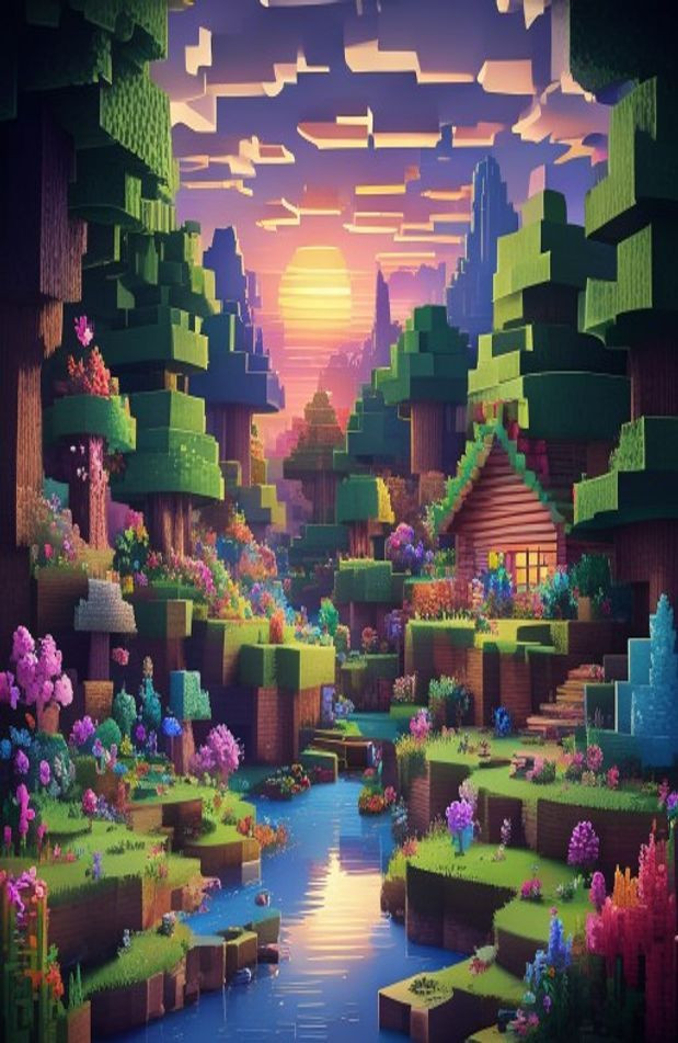 Minecraft Screensavers And AI Wallpaper
