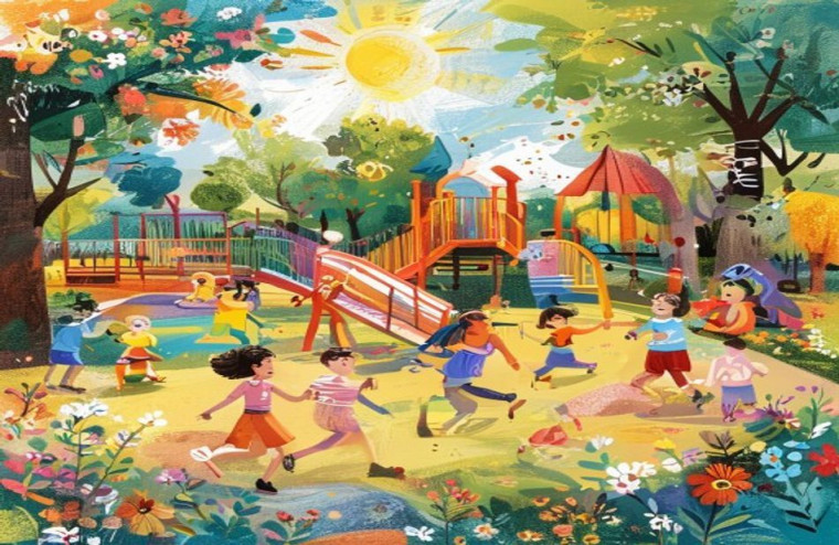 Children AI Background Image