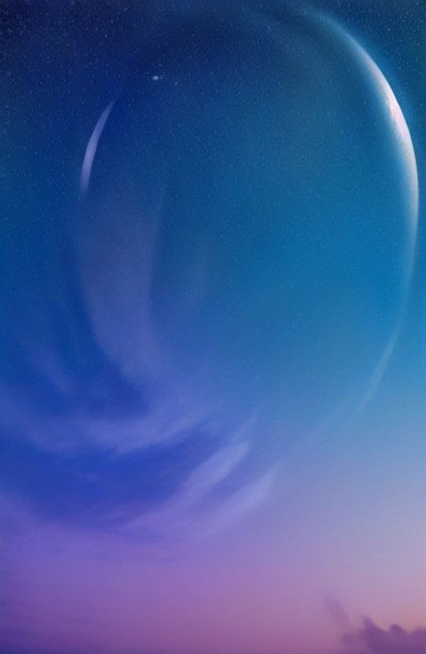 Stars And Moon AI Wallpaper