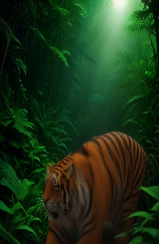3d Tiger AI Wallpaper