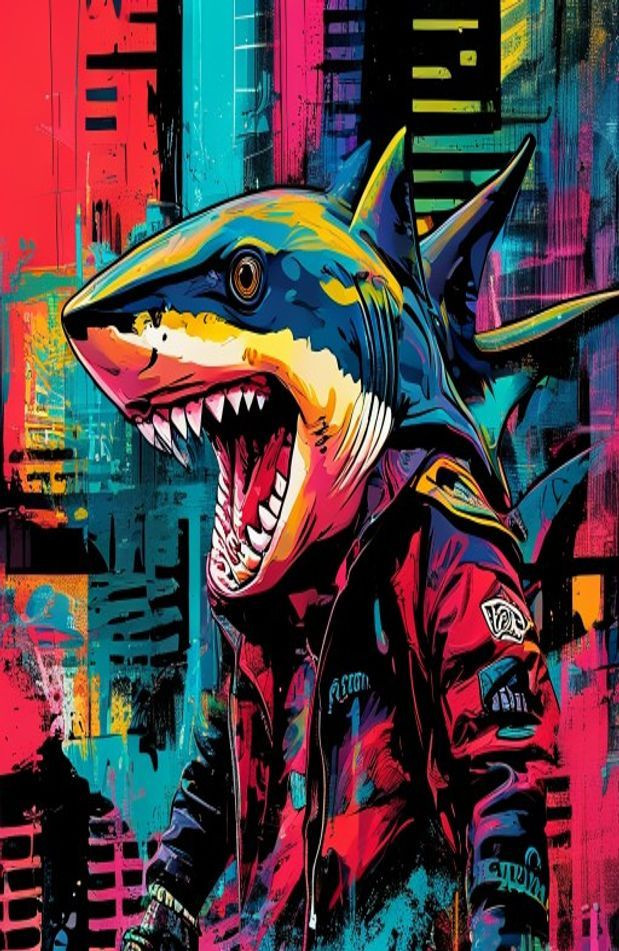Bape Shark AI Wallpaper