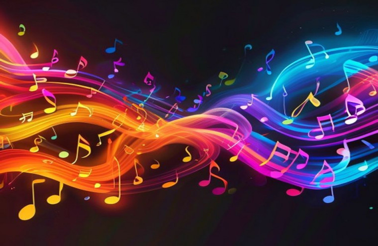 Music Sound Waves Live AI Wallpaper