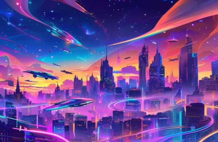 Animated Dual Monitor AI Wallpaper