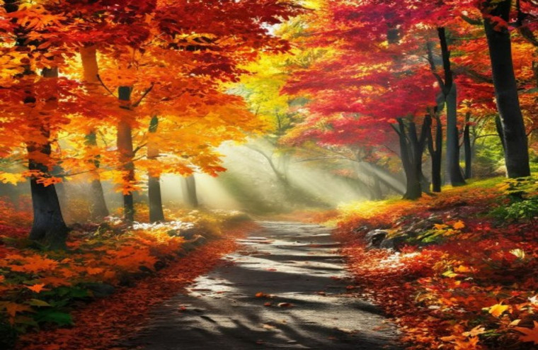 HD Autumn AI Wallpaper
