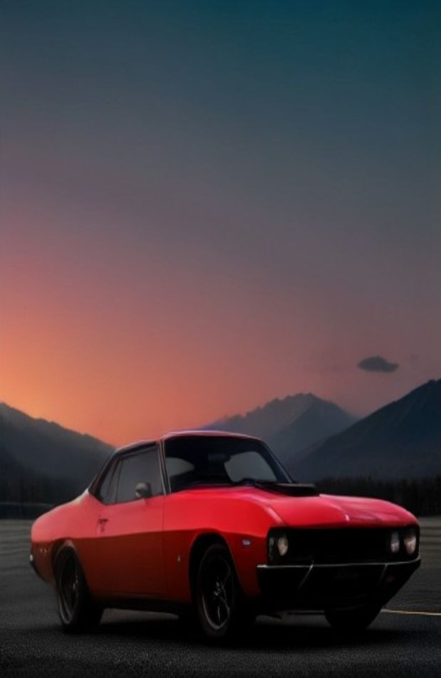 Classic Muscle Car AI Wallpaper