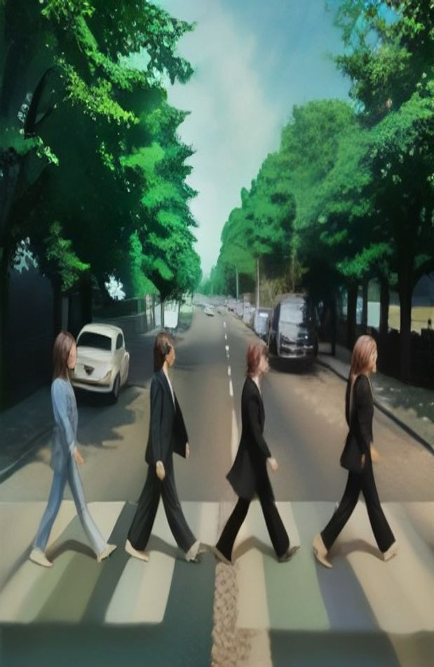 Abbey Road AI Wallpaper