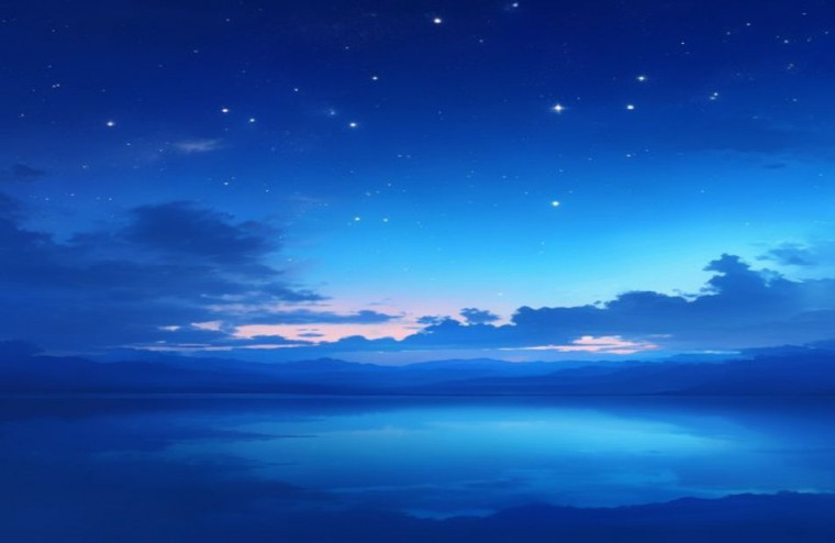 Blue HD AI Wallpaper 1080p