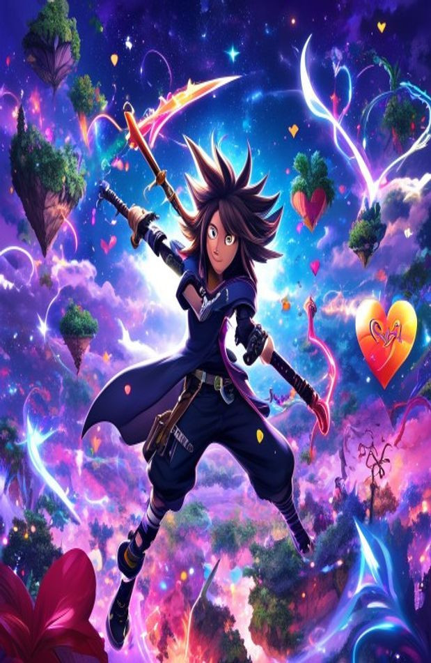 Kingdom Hearts Live AI Wallpaper