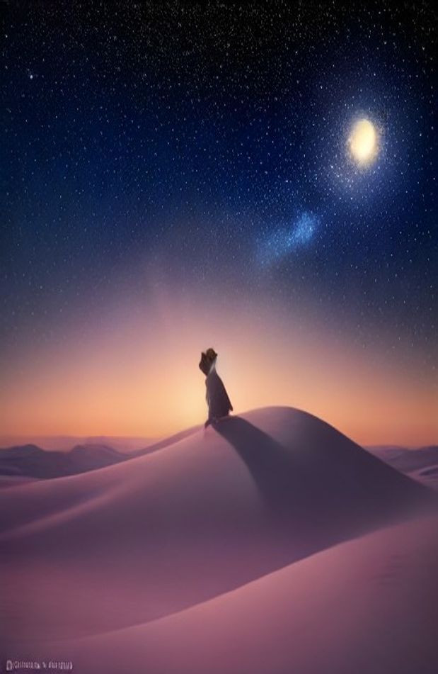 The Little Prince AI Wallpaper