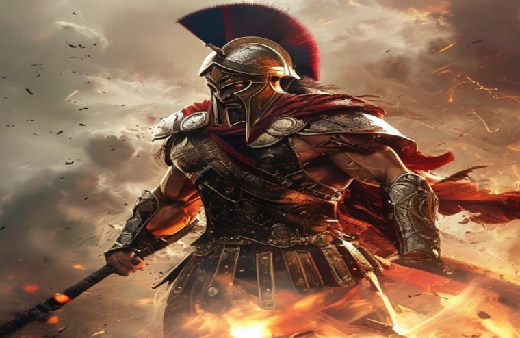 HD Spartan AI Wallpaper