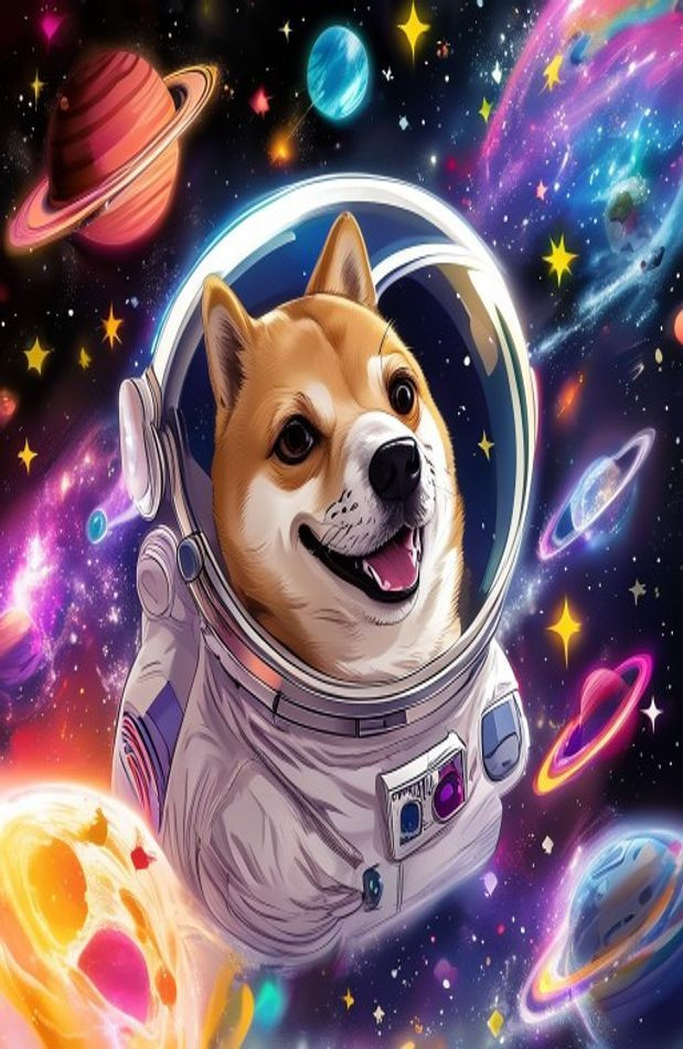 Doge Space AI Wallpaper