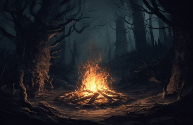Dark Souls Bonfire AI Wallpaper