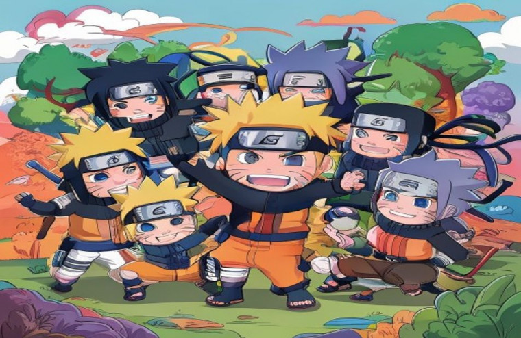 Naruto Chibi AI Wallpaper