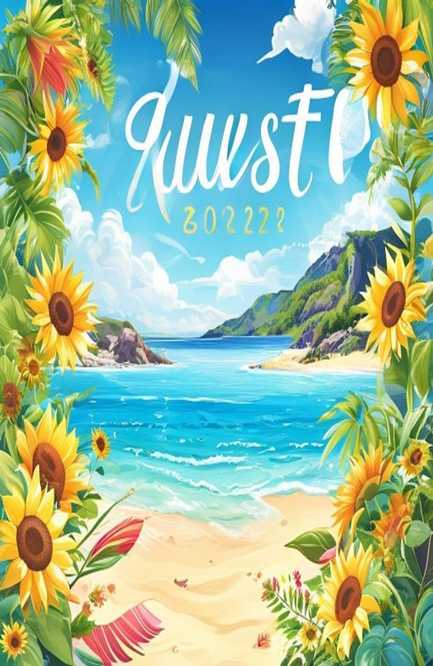 August Calendar AI Wallpaper
