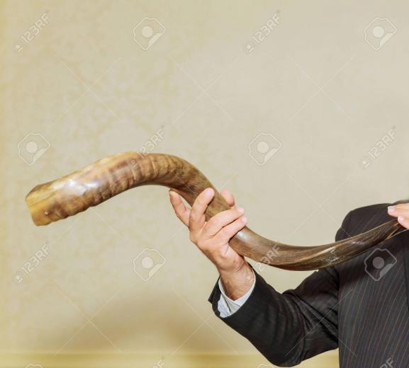 Free download Shofar horn on blue background Shofar Religious and