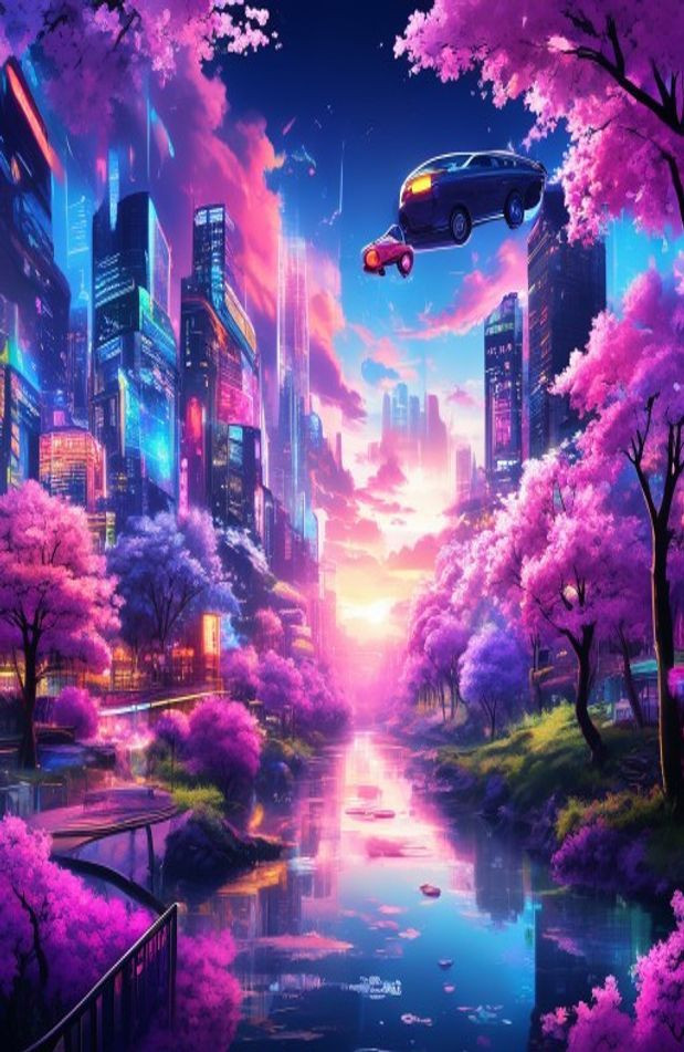 Dual Monitor Anime AI Wallpaper