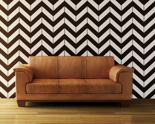 Free download Pre spaced Chevron design on an easy to apply wallpaper