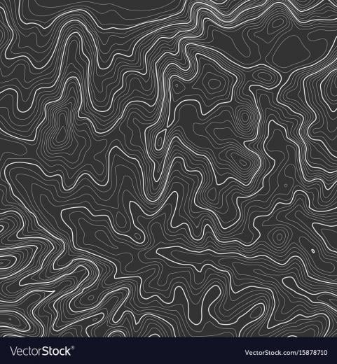 Vector contour topographic map background Topography and. 51 ...