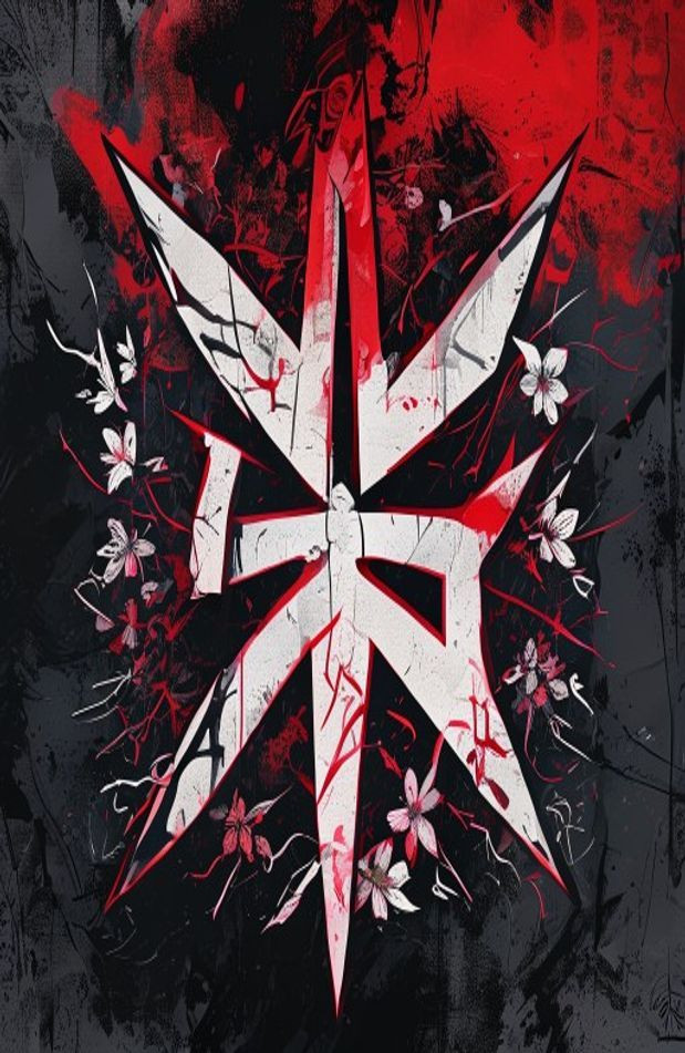 Uchiha Symbol AI Wallpaper