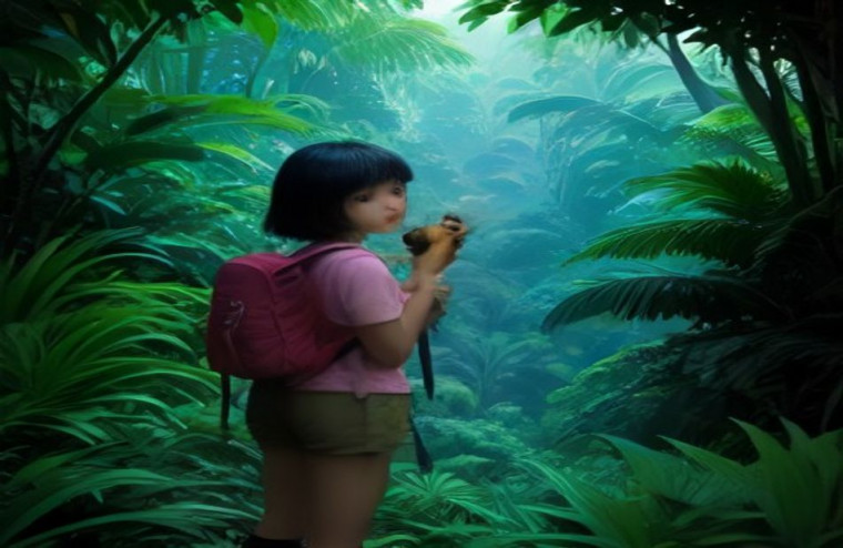 Dora The Explorer AI Wallpaper