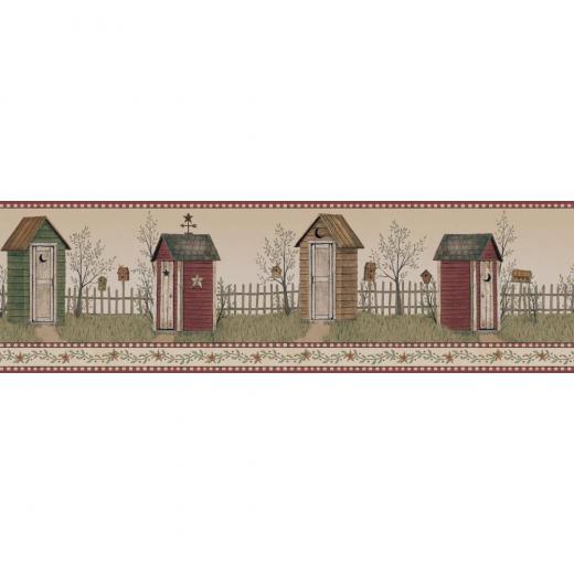 Free download Three Folk Art Farm Scenes Create Wallpaper Border