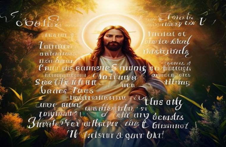 Jesus AI Wallpaper With Bible Verses