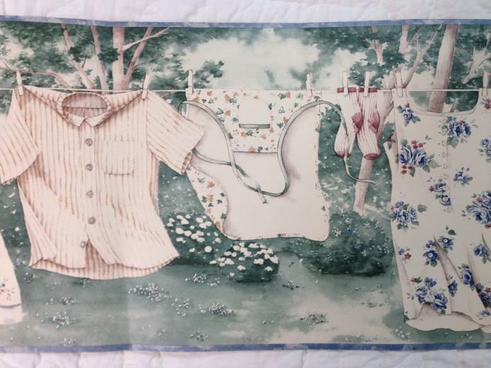 Free download Primitive Country Clothesline Laundry Room Wallpaper Border eBay [1000x750] for