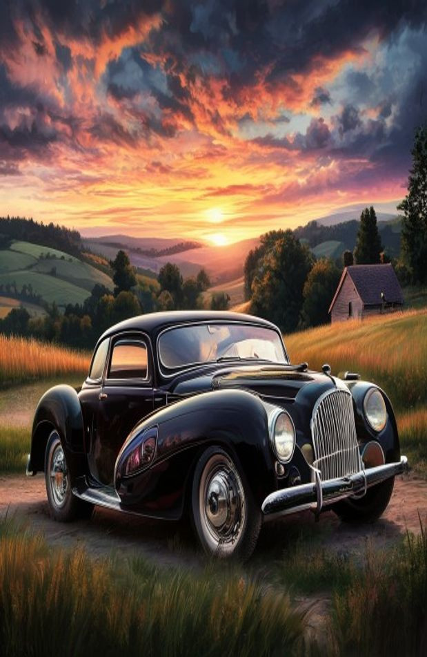 Classic Car AI Background