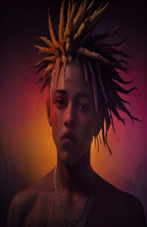 Xxxtentacion Red AI Wallpaper