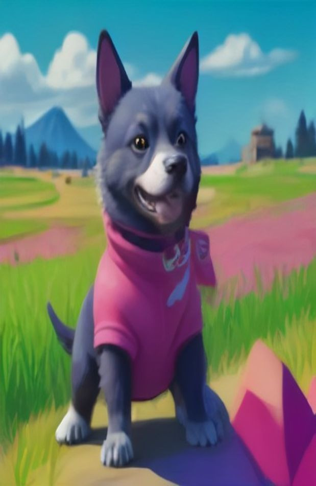 Doggo Fortnite AI Wallpaper