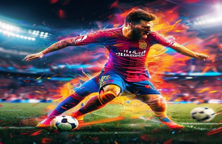 Football AI Wallpaper Lionel Messi